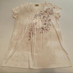 Floral SUKI JONES Babydoll Shirt